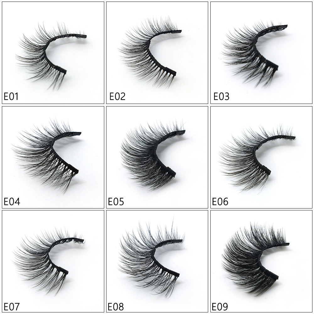 Magnetic Eyeliner magnet false eyelash three magnetization glue free glue false eyelash