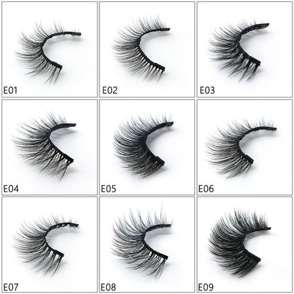 Magnetic Eyeliner magnet false eyelash three magnetization glue free glue false eyelash