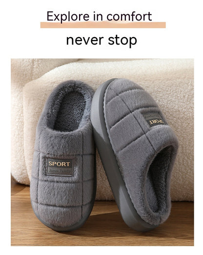 Winter  Woolen Thick Bottom And Warm  Slippers