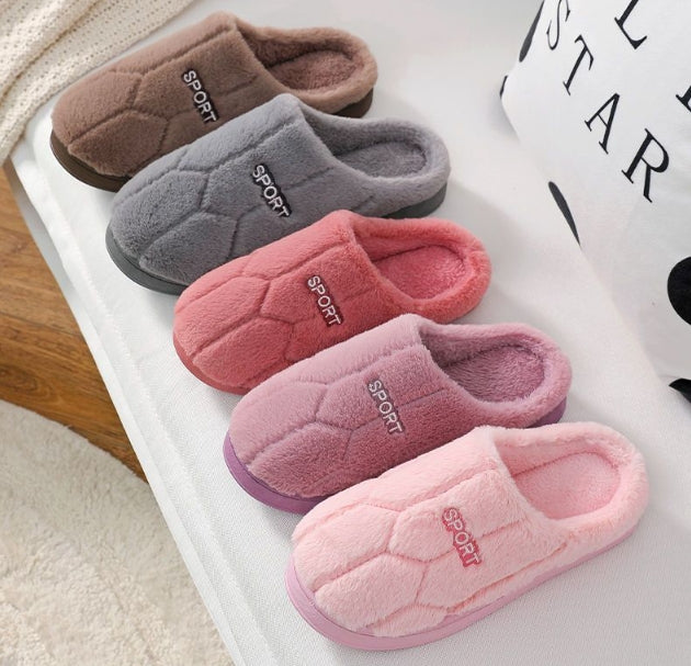 Indoor  Warm Confinement Non-slip Plus Velvet Slippers