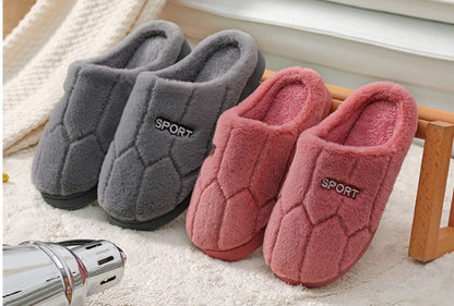 Indoor  Warm Confinement Non-slip Plus Velvet Slippers