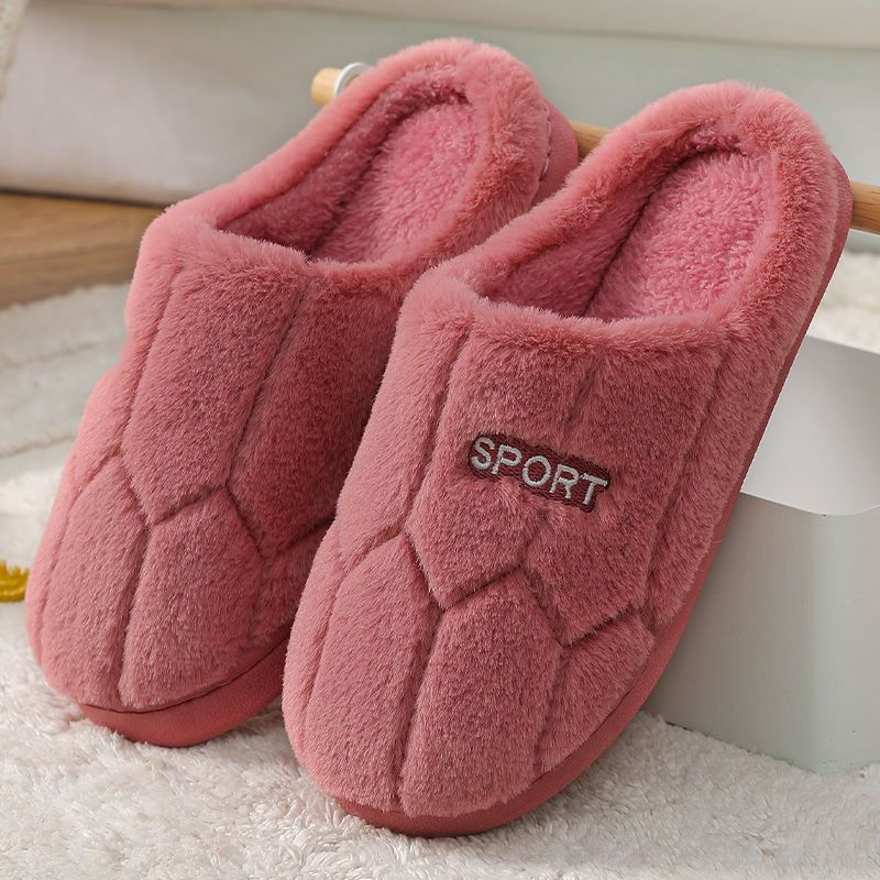 Indoor  Warm Confinement Non-slip Plus Velvet Slippers