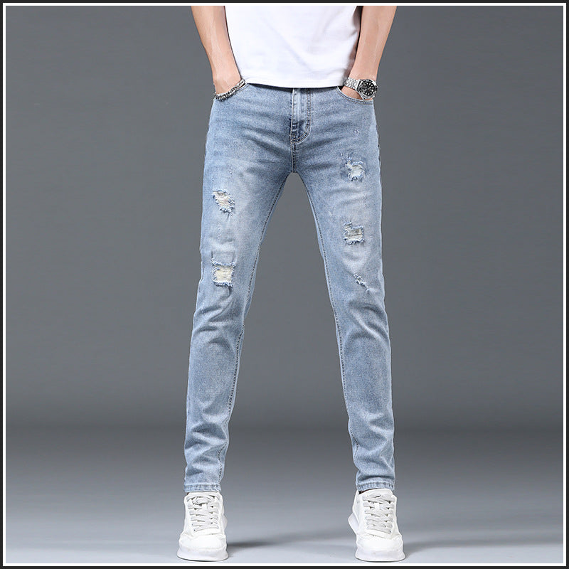 Men's Slim Fit Ripped Jeans