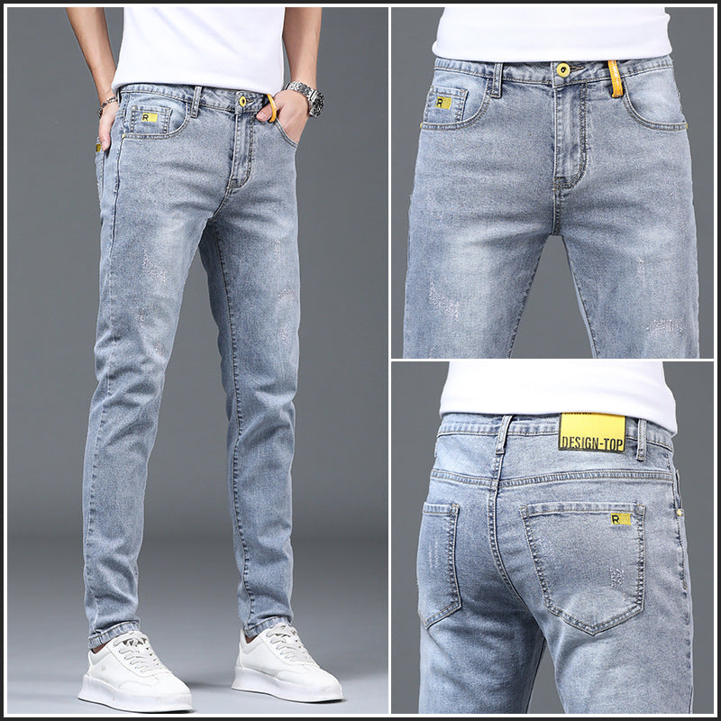 Men's Slim Fit Ripped Jeans