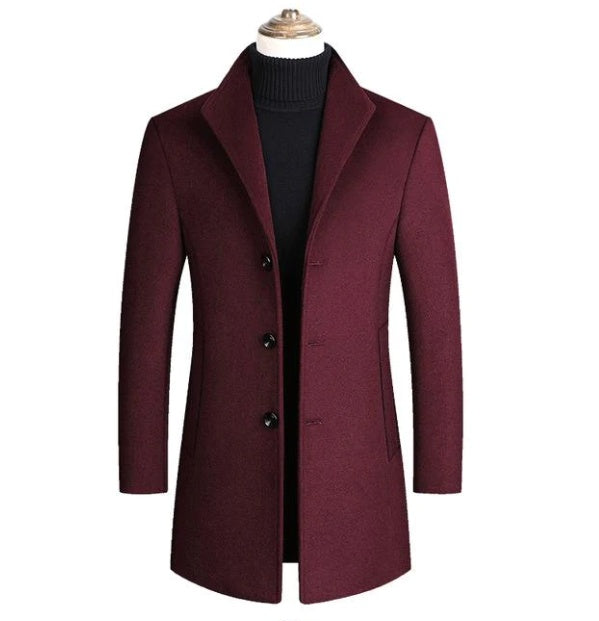 Wool Overcoat for Men - Let's Roll with the Trend