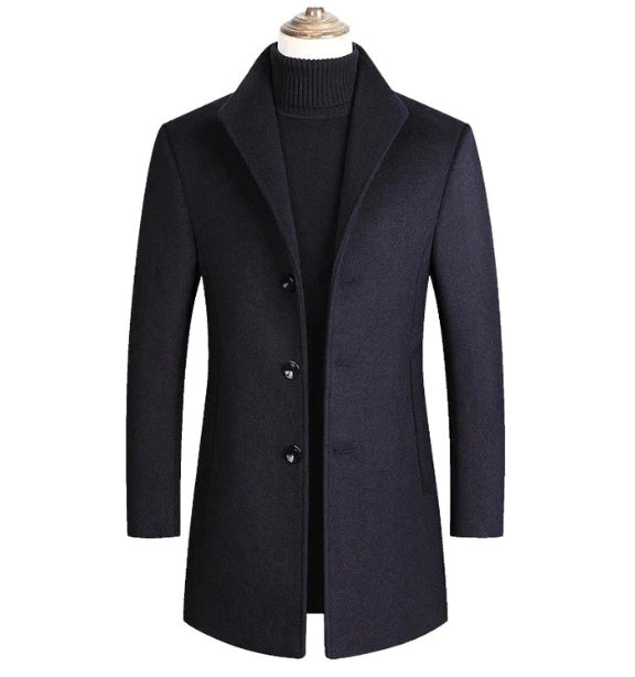 Wool Overcoat for Men - Let's Roll with the Trend