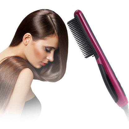 Home automatic adjustable temperature red hair straightener