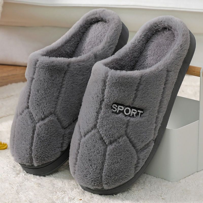 Indoor  Warm Confinement Non-slip Plus Velvet Slippers