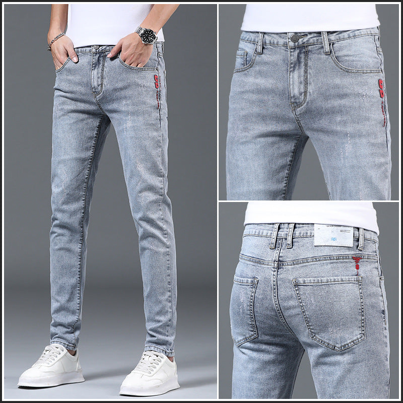 Men's Slim Fit Ripped Jeans