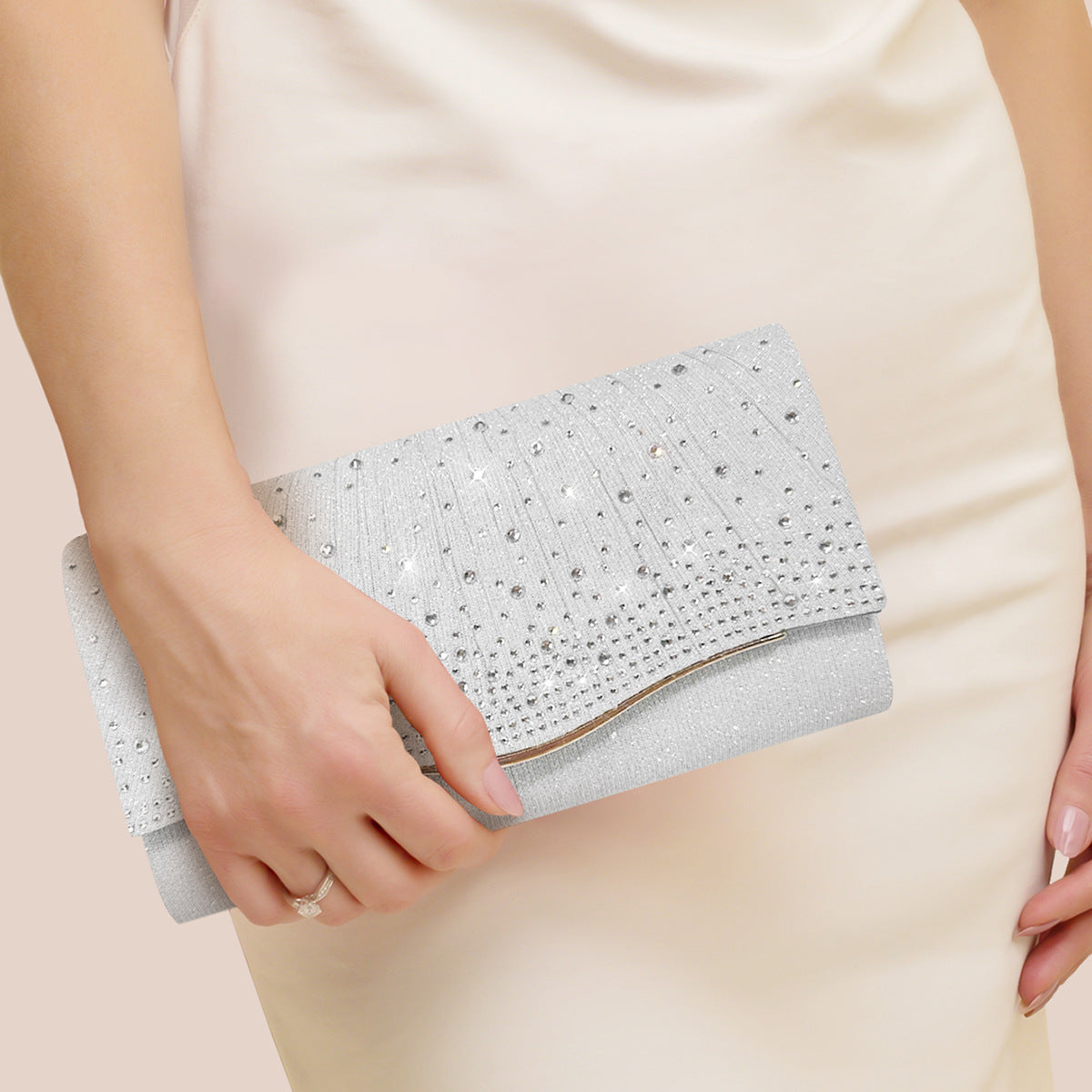 Rhinestone Diamond  Dinner Clutch