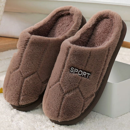 Indoor  Warm Confinement Non-slip Plus Velvet Slippers