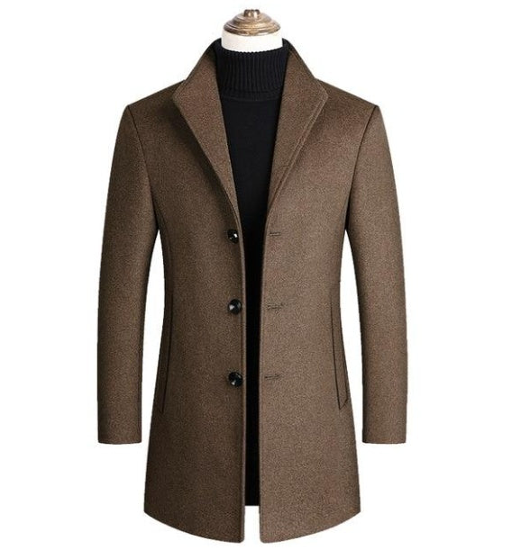 Wool Overcoat for Men - Let's Roll with the Trend