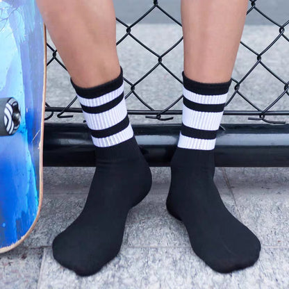 Pure Cotton Mid-calf  Length Socks