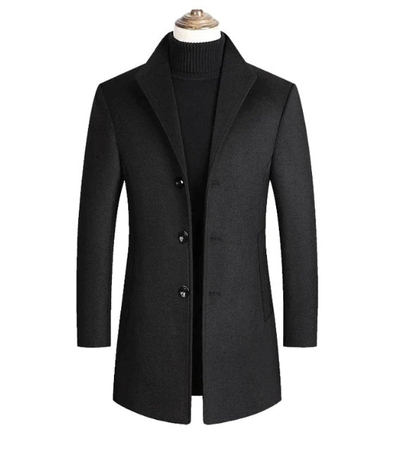 Wool Overcoat for Men - Let's Roll with the Trend