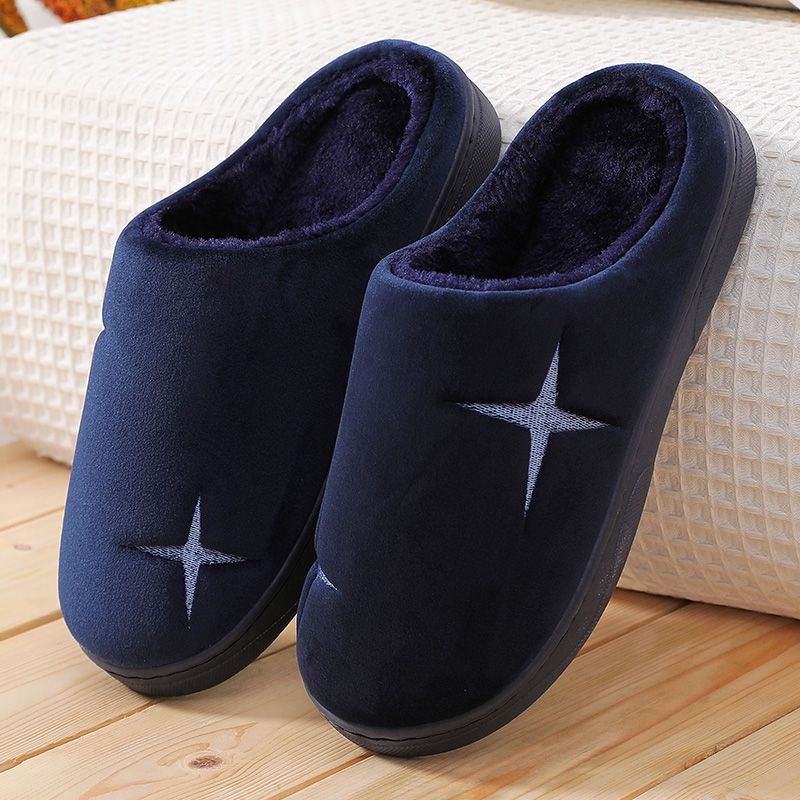 Indoor  Warm Confinement Non-slip Plus Velvet Slippers