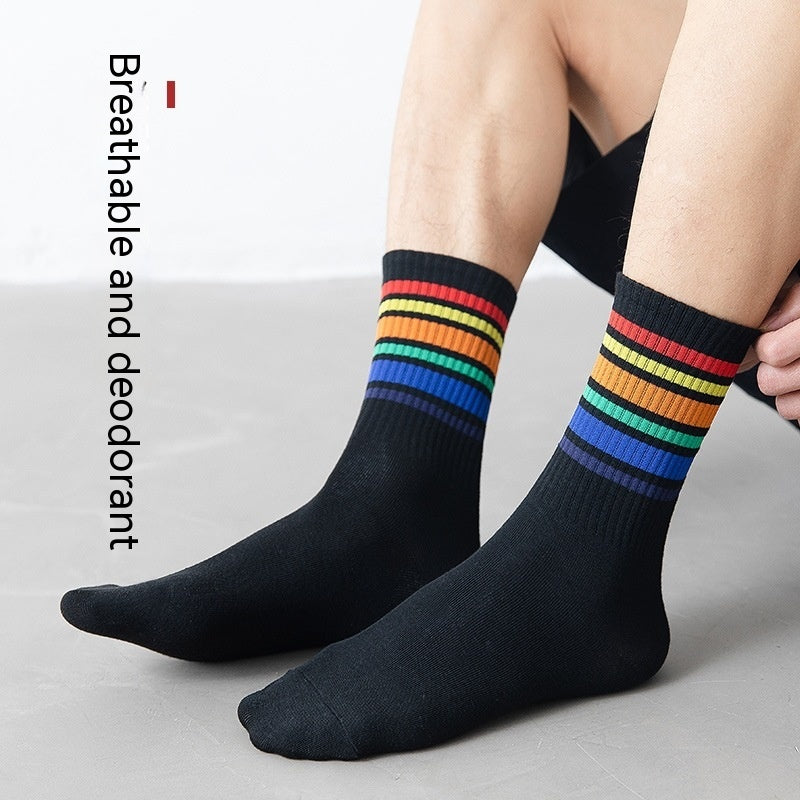 Pure Cotton Mid-calf  Length Socks