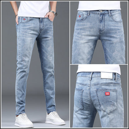 Men's Slim Fit Ripped Jeans