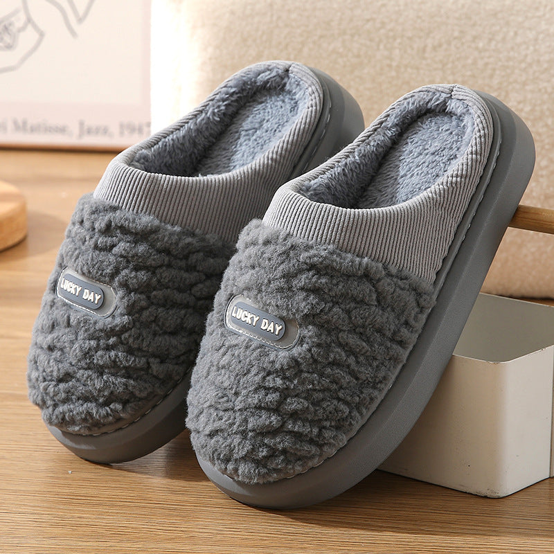 Winter  Woolen Thick Bottom And Warm  Slippers