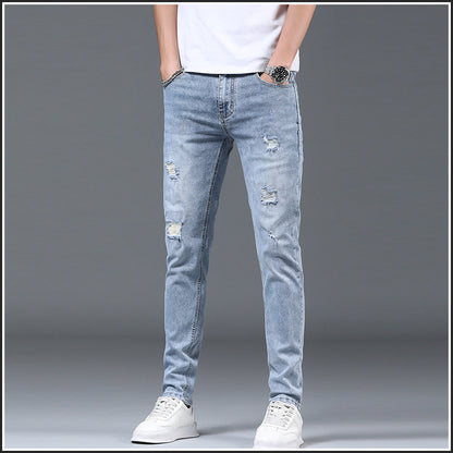 Men's Slim Fit Ripped Jeans