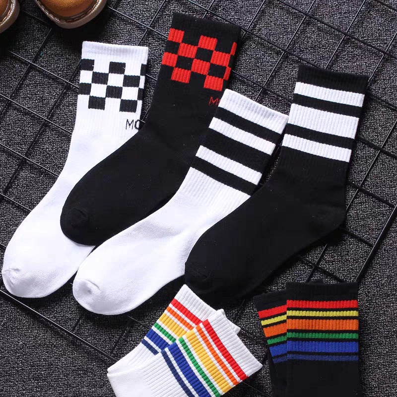 Pure Cotton Mid-calf  Length Socks