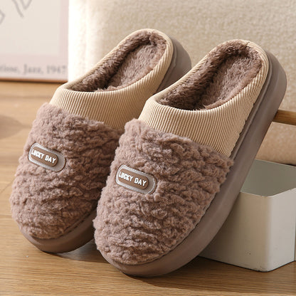 Winter  Woolen Thick Bottom And Warm  Slippers