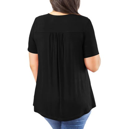 Pullover Lace Pleated T-shirt Waist Top