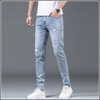 Men's Slim Fit Ripped Jeans